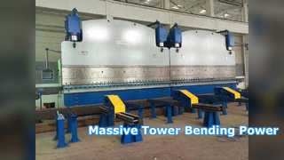 2X1200T hydraulische kantbank voor torens