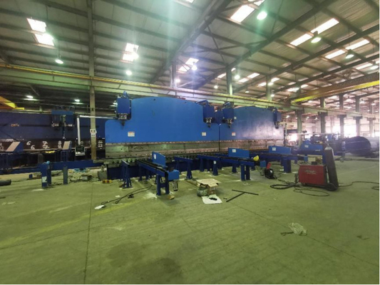 600T/6500mm Elektrische Hydraulische CNC Tandem Press Brake Voor Buigen van Stalen Platen