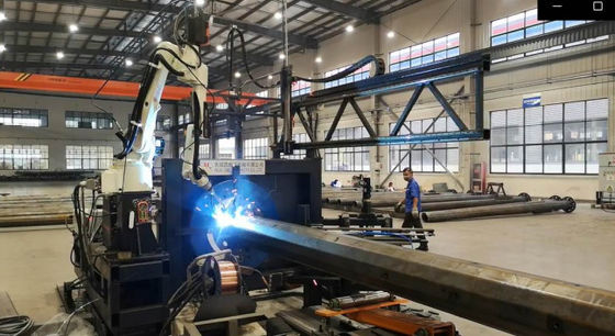 CMC-robotbasisplaat en -flens lassen