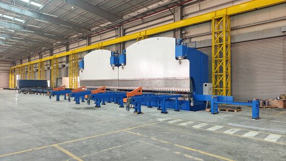 CNC tandem hydraulische persrem met 2X1200 ton werkkracht en 2X6250 mm tafellengte voor een lange levensduur