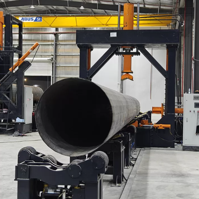 630KN Heavy Force Hydraulic Pole Straightening Machine met 4000 mm verwerkingslengte en draadloze afstandsbediening