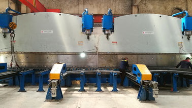 Dubbele koppeling CNC hydraulische plaat buigmachine voor licht paal productielijn