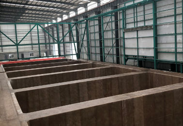 7.0x1.2x2.2m de Hete Ondergedompelde Gegalvaniseerde Tank van het Tankzink voor Ononderbroken Galvaniserende Lijn 